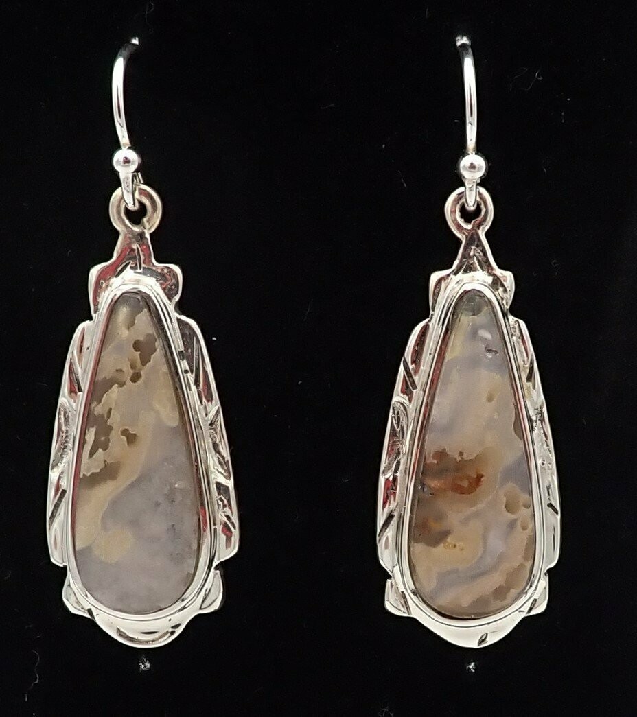 Bull Canyon Agate Earrings