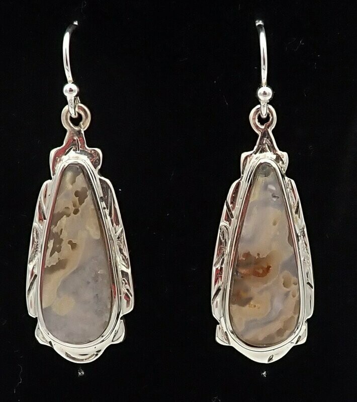 Bull Canyon Agate Earrings