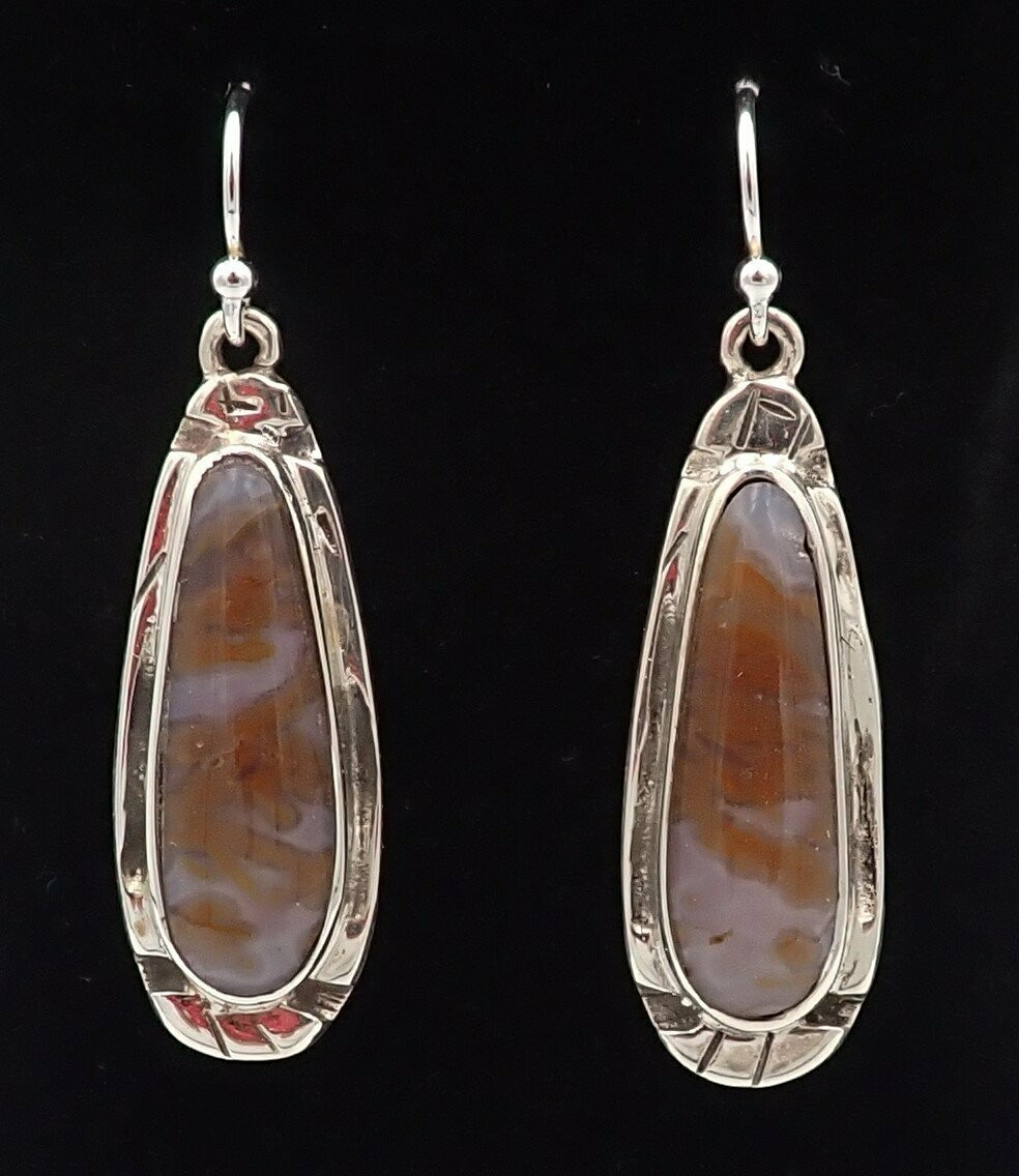 Bull Canyon Agate Earrings