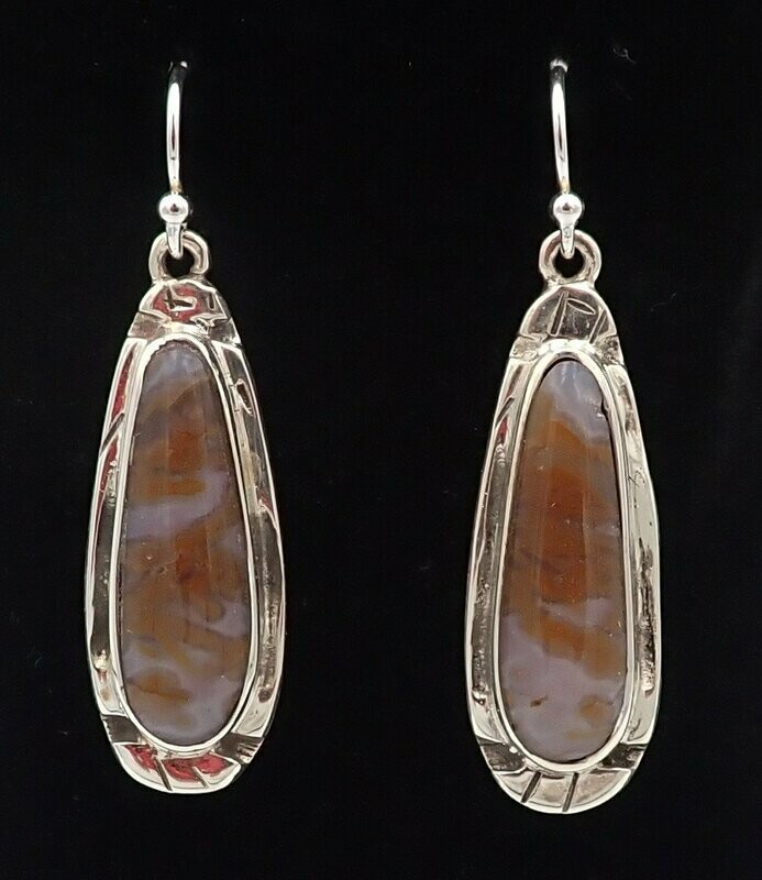 Bull Canyon Agate Earrings