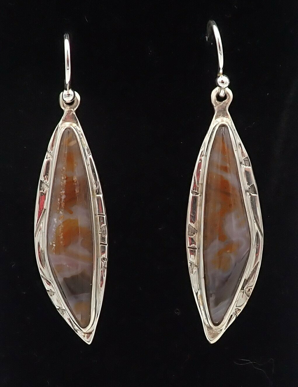 Bull Canyon Agate Earrings