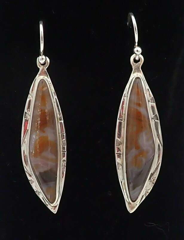 Bull Canyon Agate Earrings