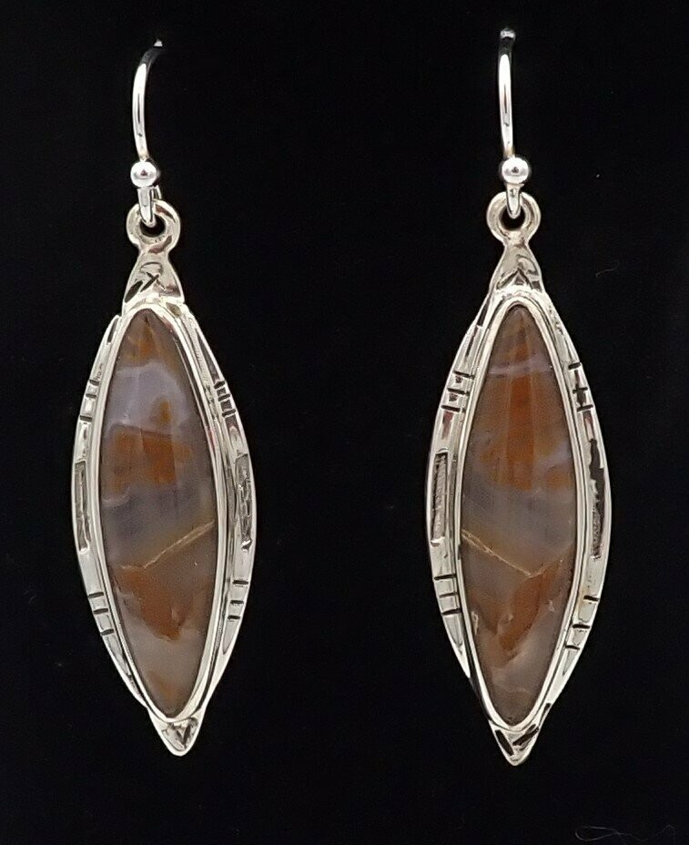 Bull Canyon Agate Earrings