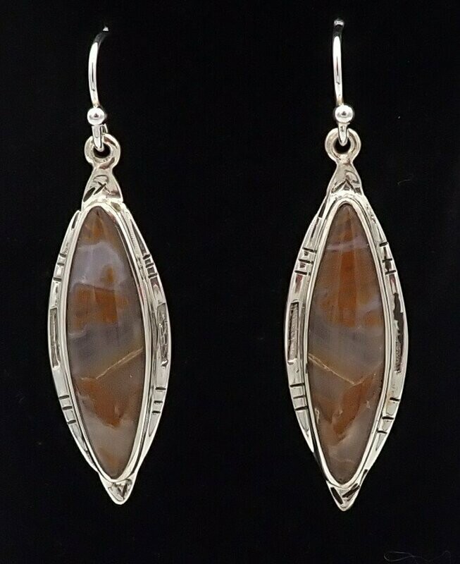 Bull Canyon Agate Earrings