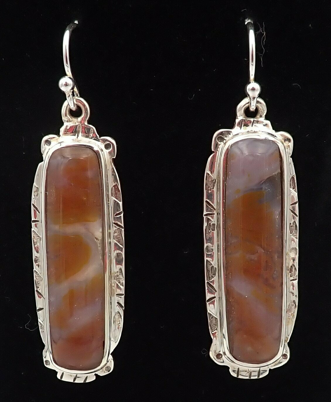 Bull Canyon Agate Earrings
