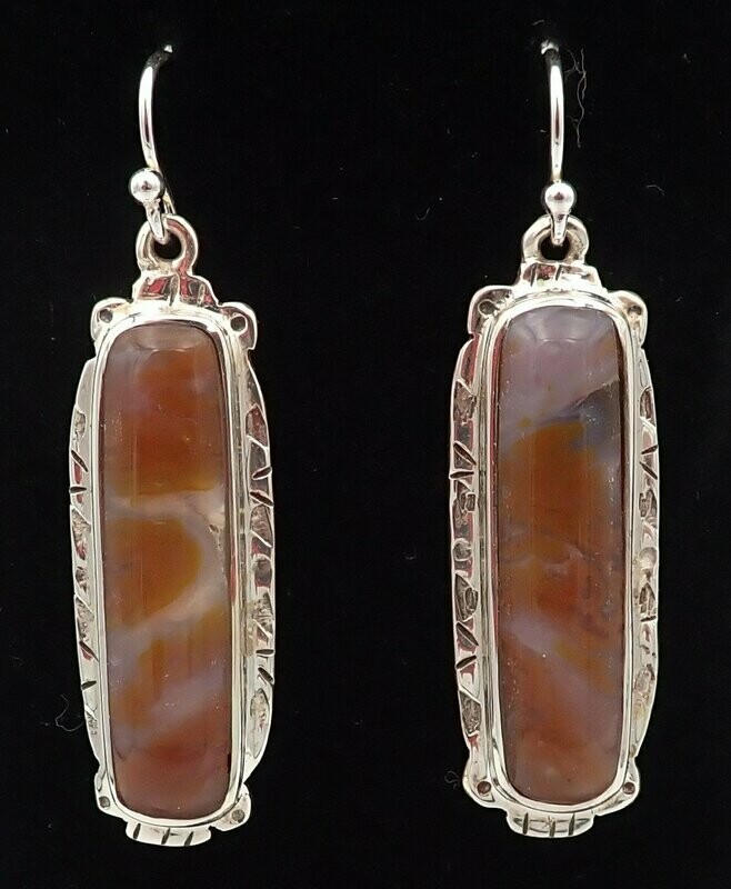Bull Canyon Agate Earrings
