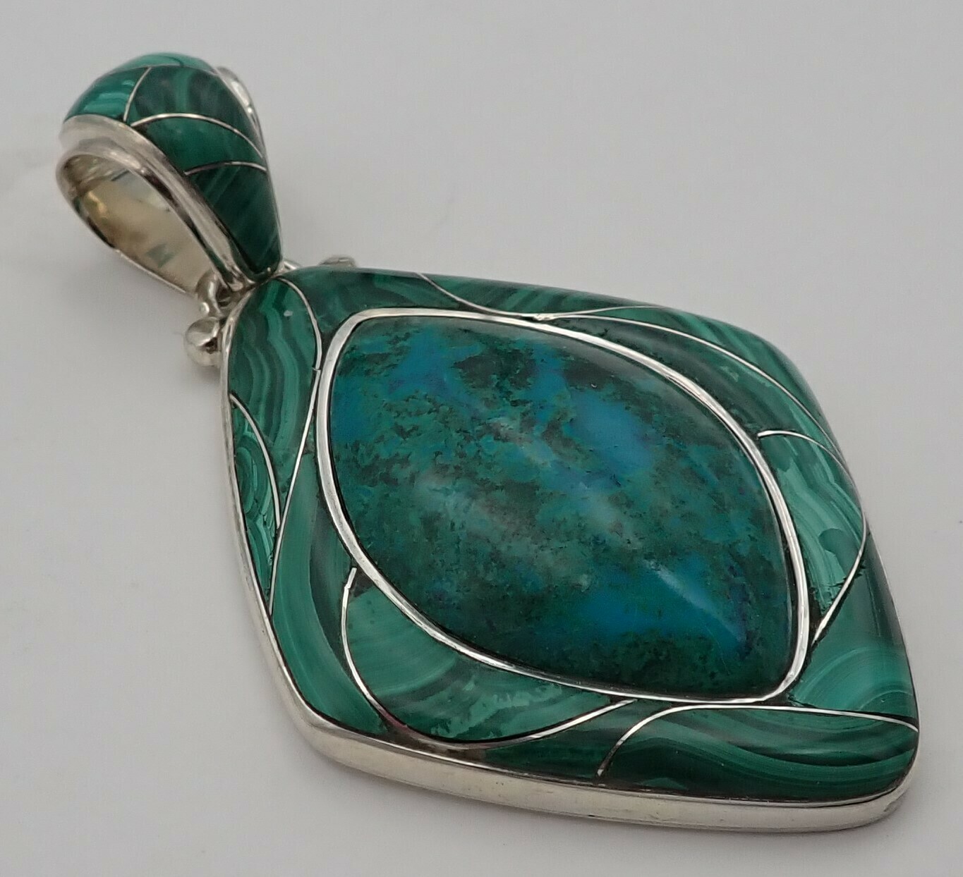 Chrysocolla/Malachite Pendant