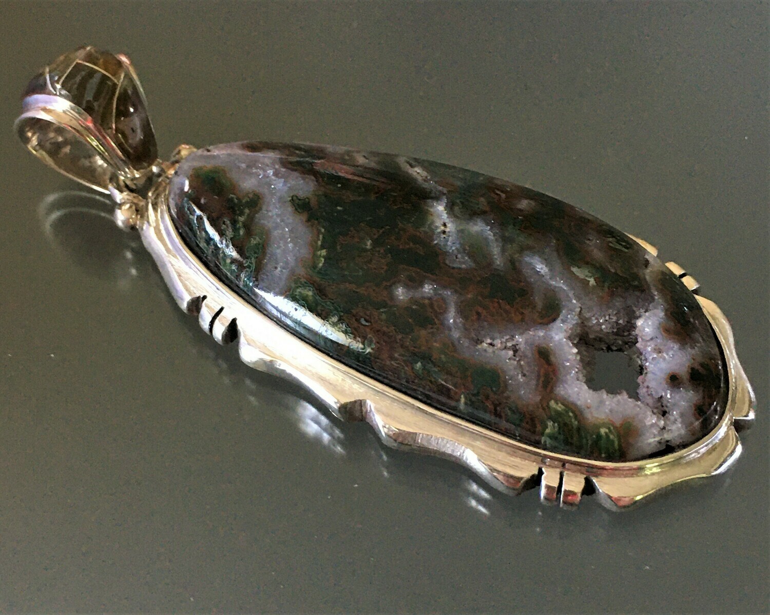 Bull Canyon Agate Pendant