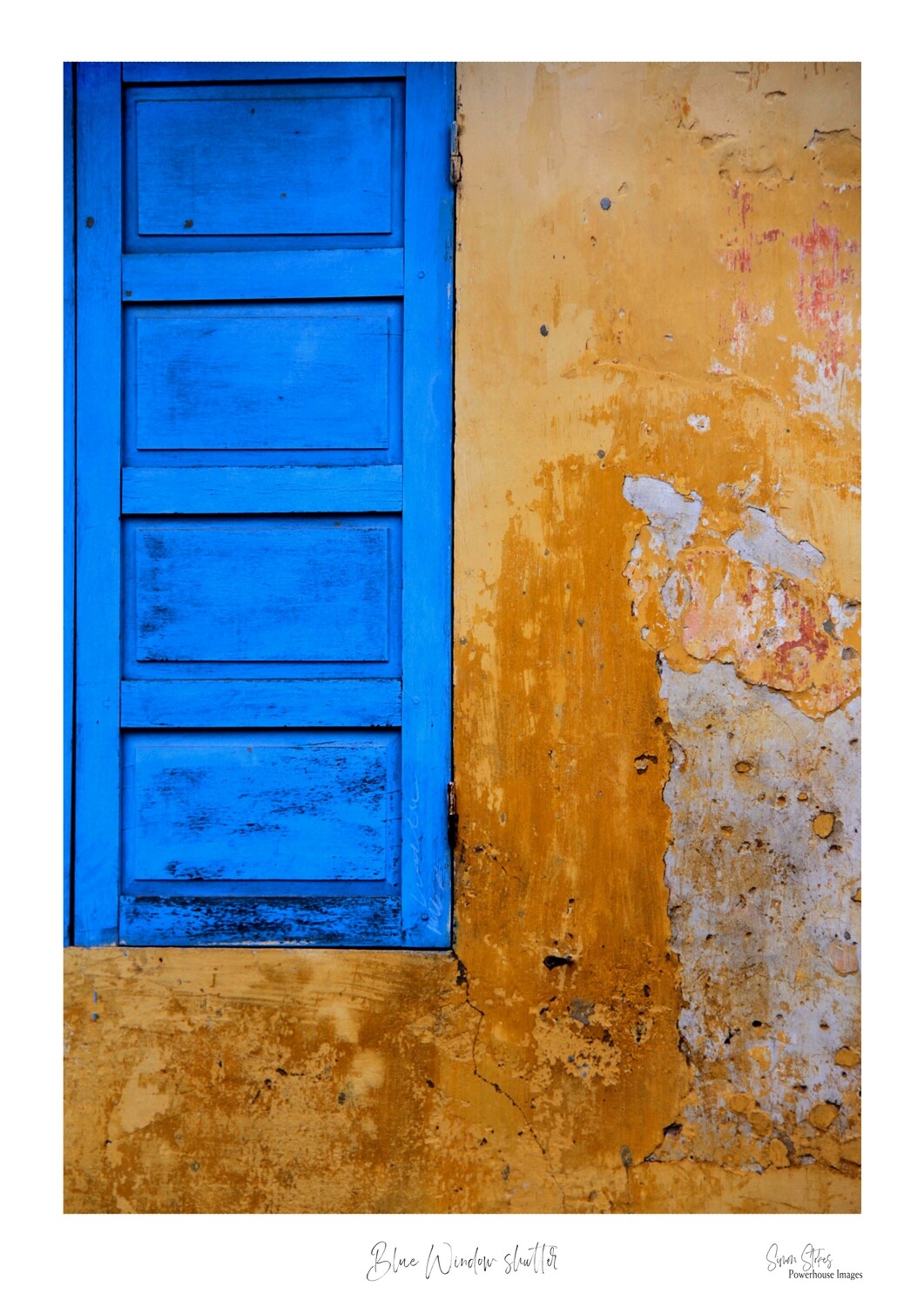 Blue Window Shutter