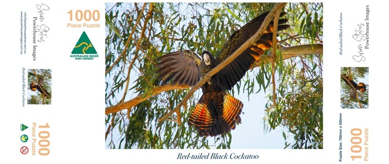 Red-tailed Black Cockatoo - Jigsaw