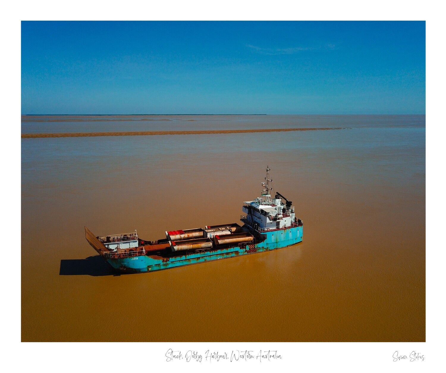 Stuck, Derby Harbour, Western Australia, Materials: Fine Art Print, Sizes &amp; Pricing: 420 x 594 mm (16.5 x 23.4 in) - A2