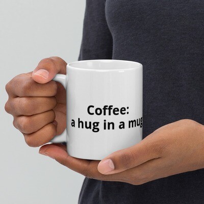 White glossy mug