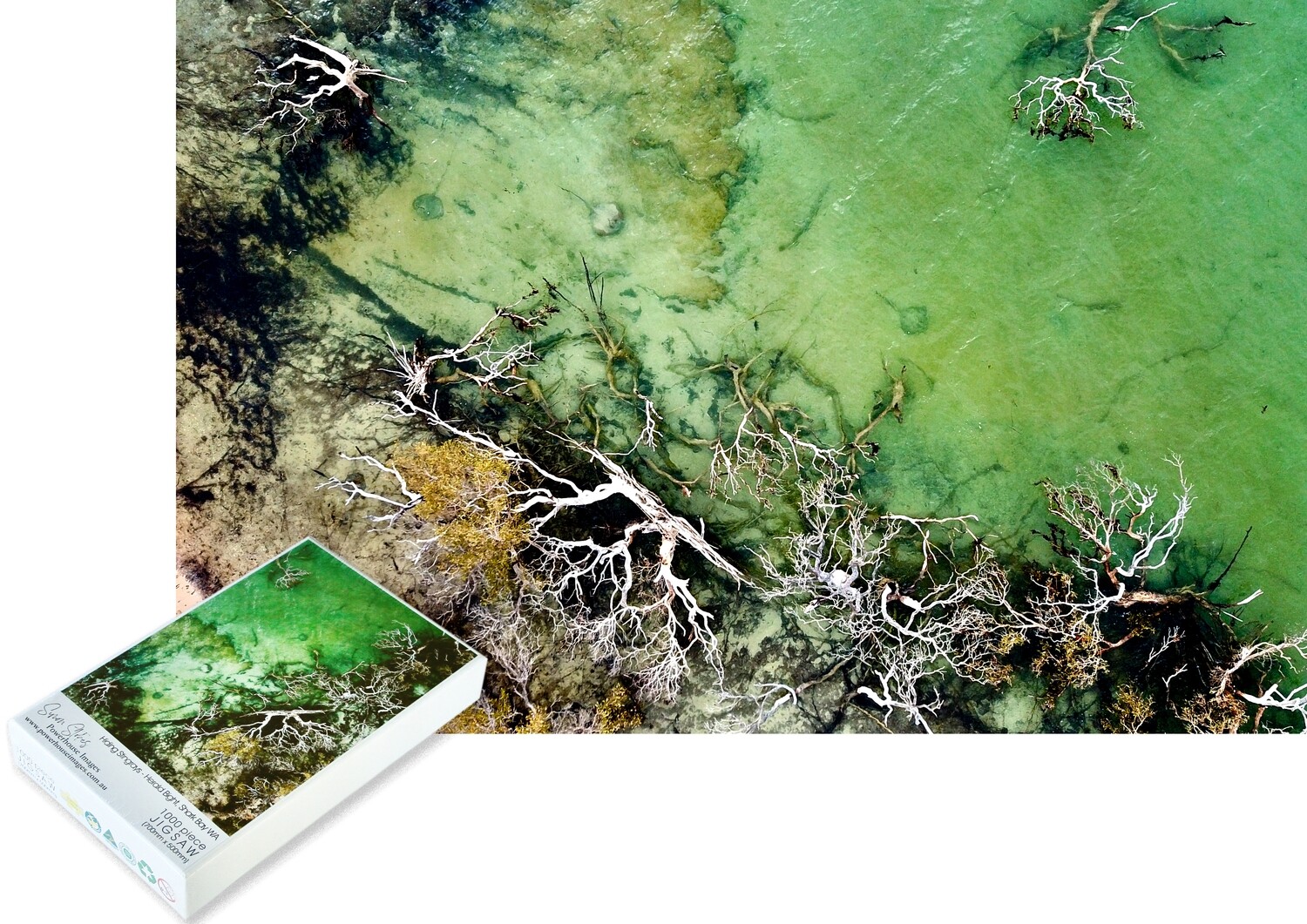 Hiding Stingrays - Herald Bight, Shark Bay WA - Jigsaw