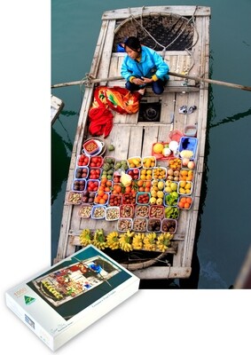 Vietnamese Fruit Vendor (Portrait)- Jigsaw
