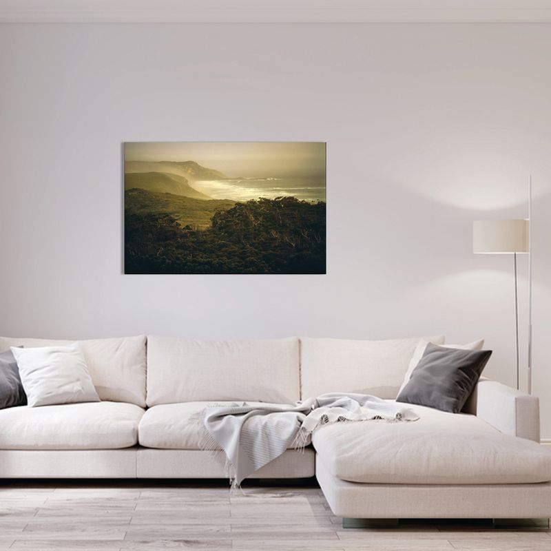 Serene Golden Sand &amp; Misty Seascape Digital Wall Art - Instant Download: Digital Photography, Australian Coastal Print, Western Australia