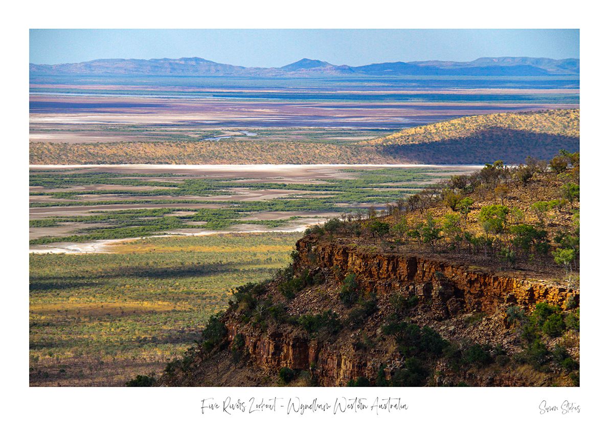 Panoramic Views from Five Rivers Lookout - Wyndham Western Australia, Photo Print Vibrant Coastal Art,