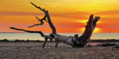 Darwin Beach Sunset - SAND FREE Beach Towel