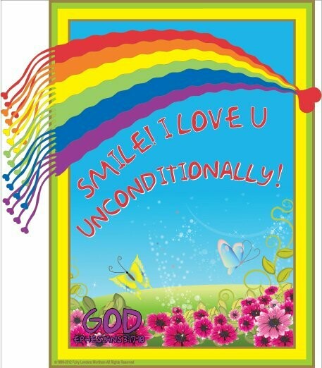 (Special order only )Rainbow&Butterflies-God Loves You without strings only
