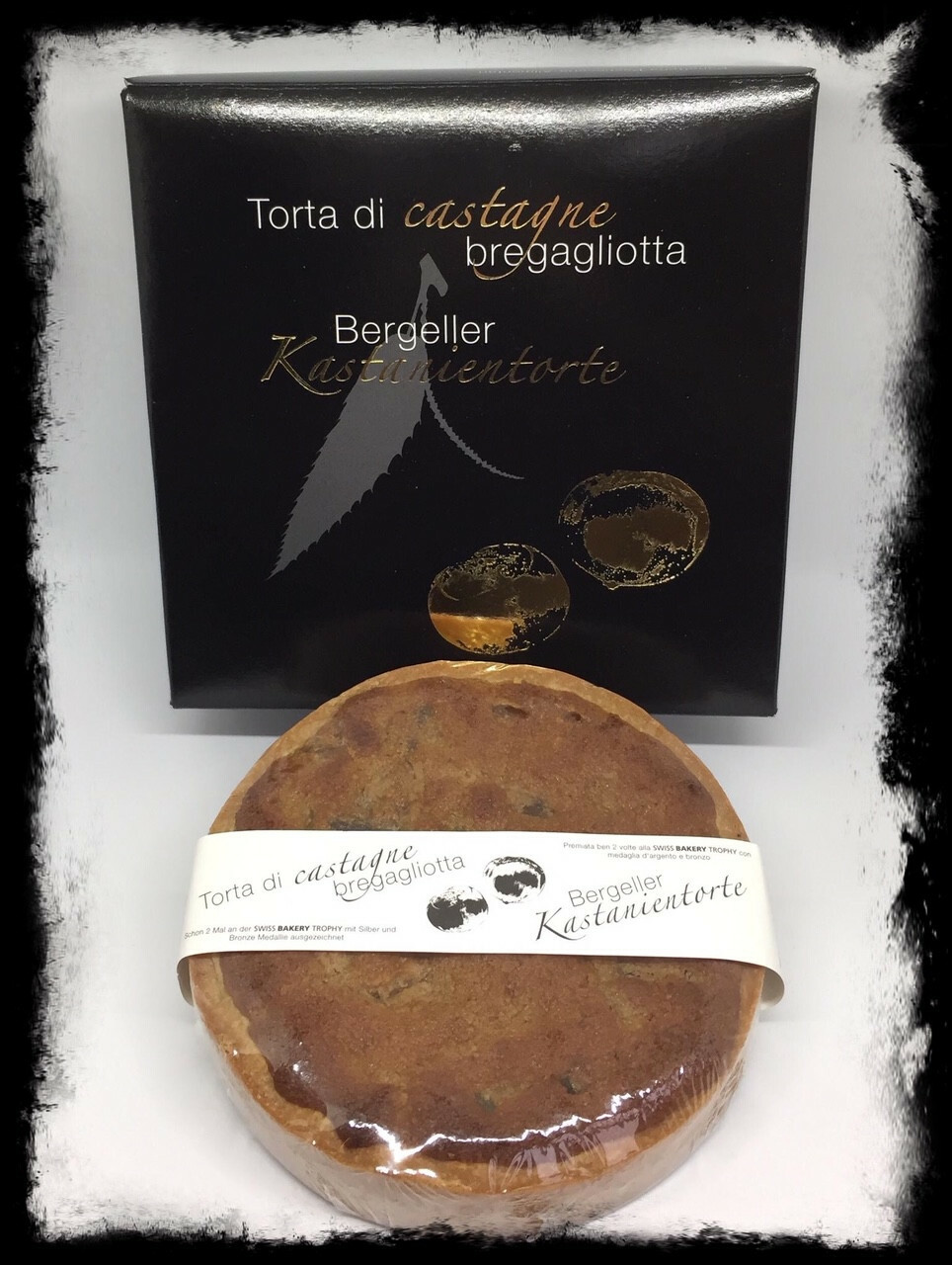 Torta di castagne porzione Torta di castagne porzione