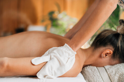 Ayurveda Garshan Massage (mit Seidenhandschuhen) 60 Min.