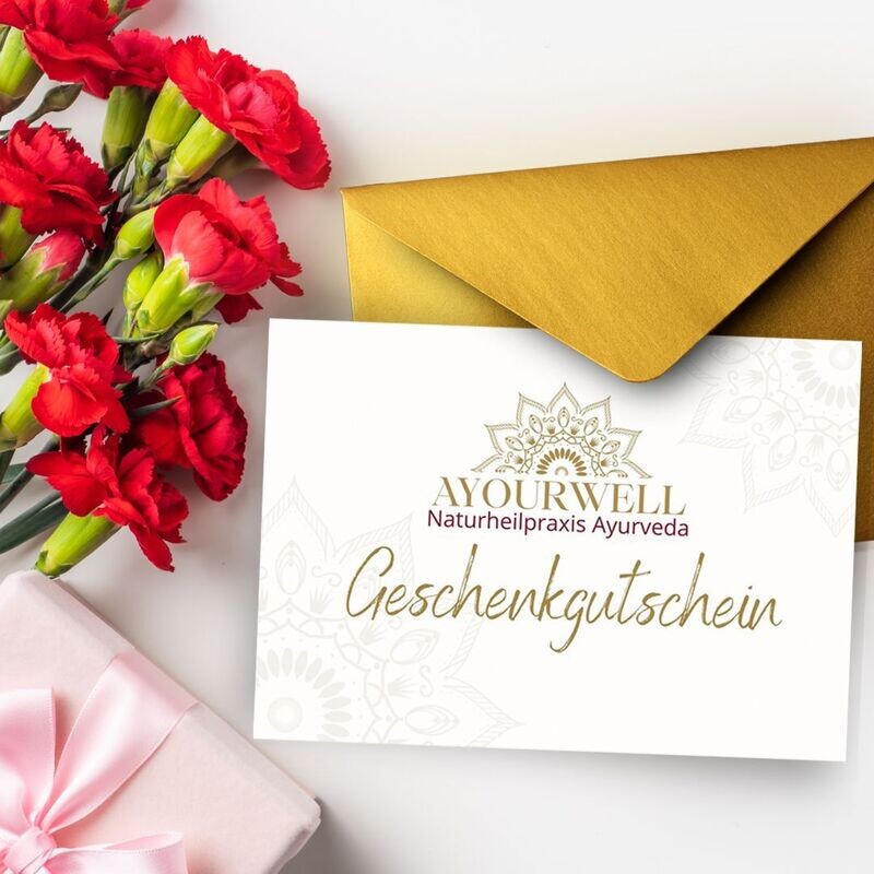 Ayurveda Massage Wertgutschein 100EUR