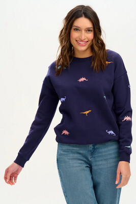 Sugarhill Noah Navy Dinosaur Sweatshirt