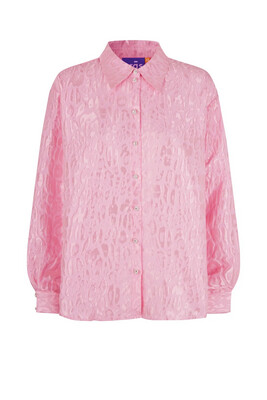 Pink Lady Jacquard Fabric Shirt