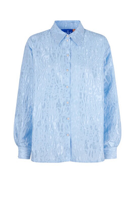 Cashmere Blue Jacquard Fabric Shirt