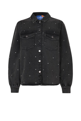Washed Black Denim Sparkle Skirt/Jacket