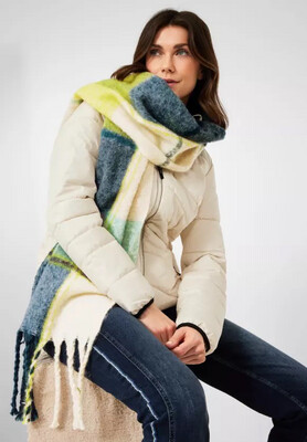 CECIL Stormy Green Brushed Look Scarf