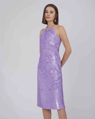 SILVIAN HEACH Lilac Sequin Dress