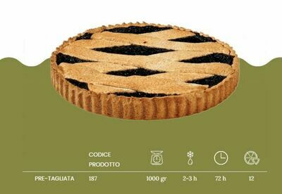 CROSTATA VEGANA CON CONFETTURA DI FRUTTI DI BOSCO