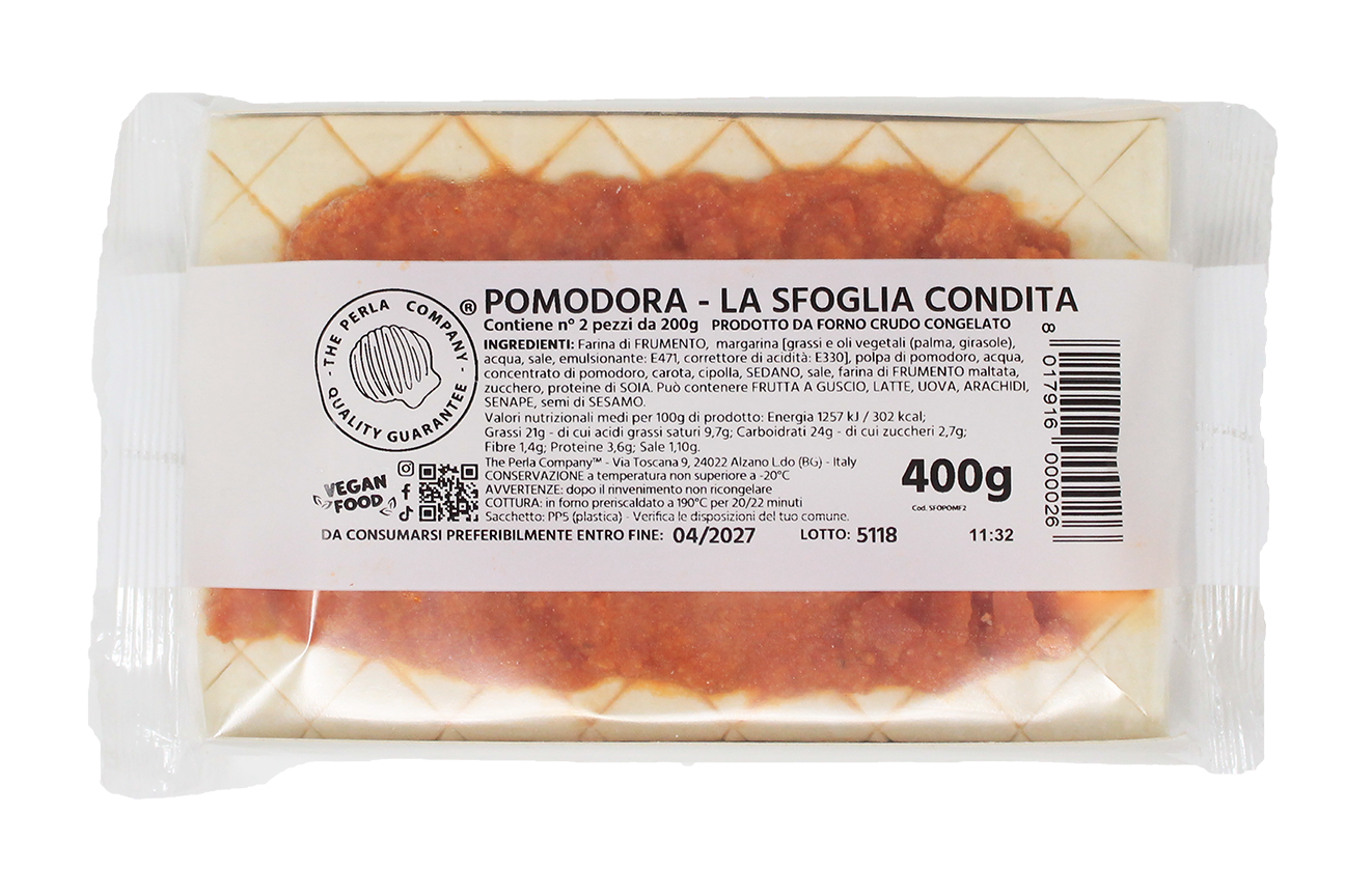 Pomodora la sfoglia condita cruda (pacchetto da 2 pezzi da 200g)