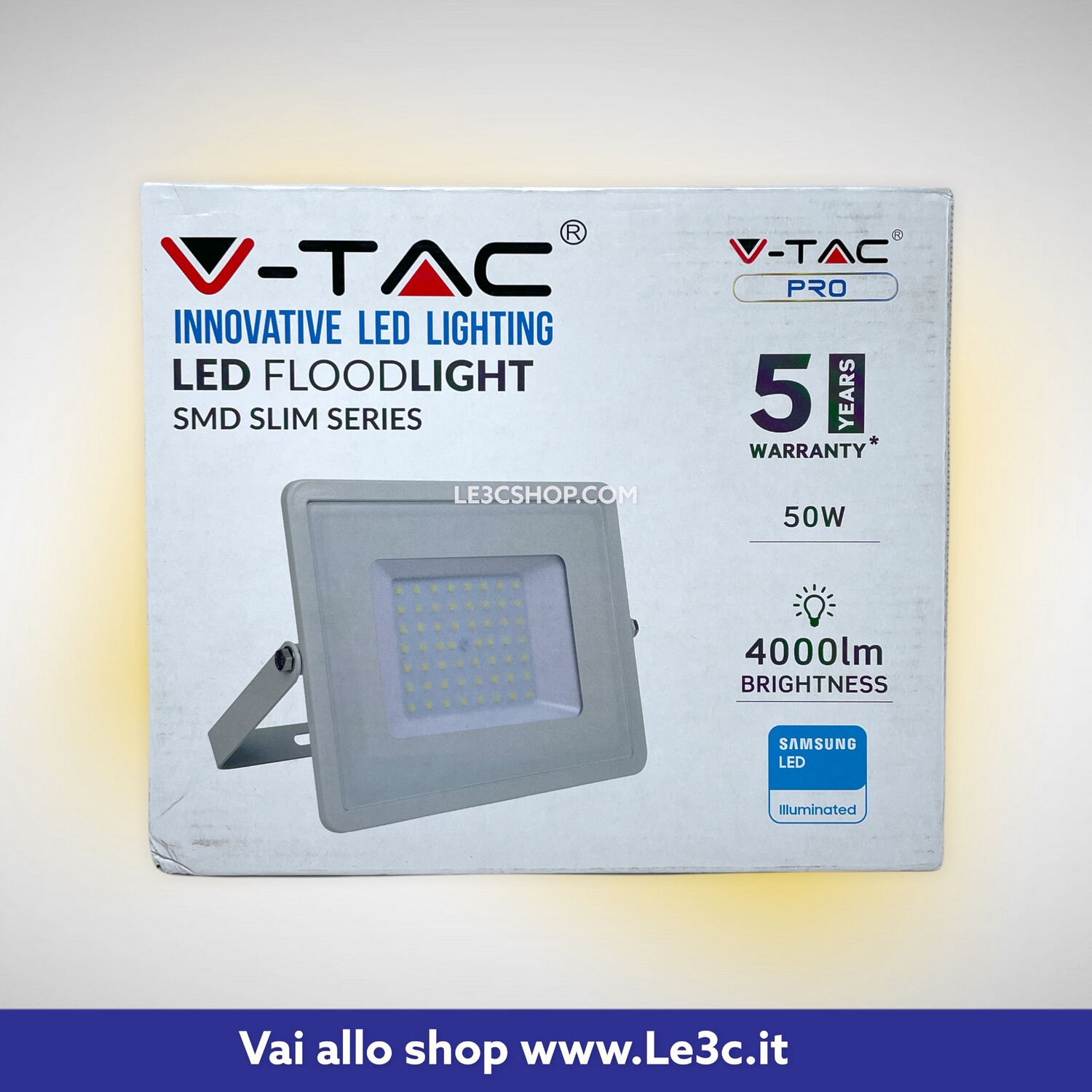 Faretto a Led V-tac 50w 6400k 400 Lum