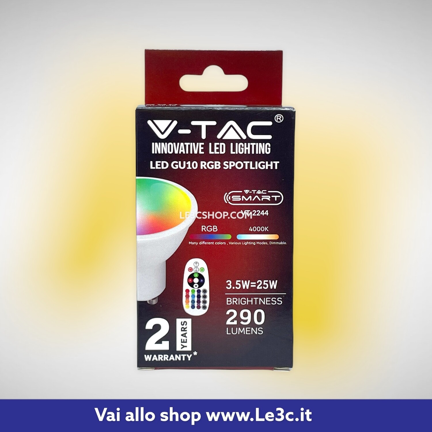 V-TAC VT-2244 Faretto LED GU10 3,5W