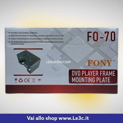 plancia dvd player frame mounting plate 2 din fony