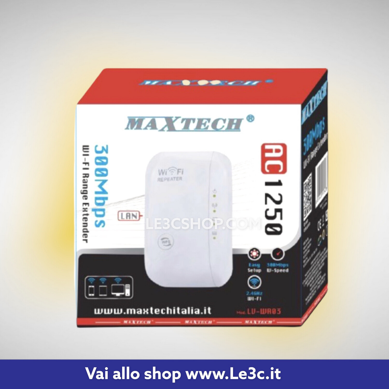 Repeter Wifi Extender Maxtech AC1250