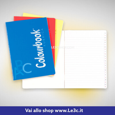 Colourbook Quaderno rubrica spillato A6