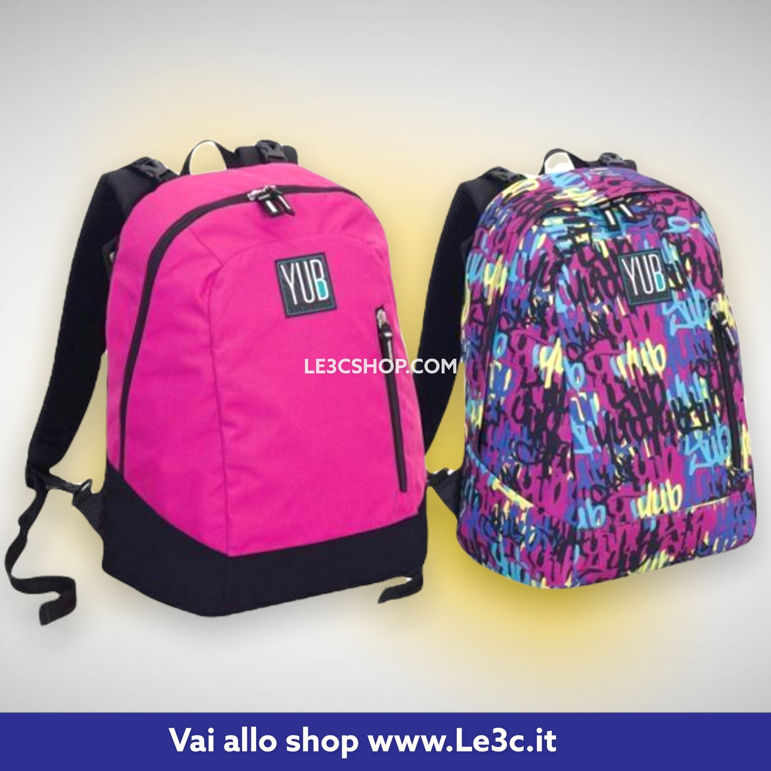 Seven zaino reversibile-2 in 1 scuola girl viola fucsia ragazza