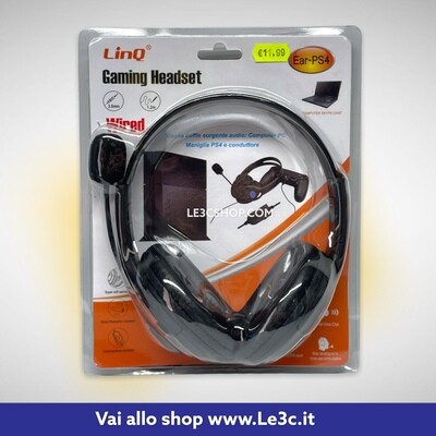 Cuffia Gaming headset linq pc-ps4 Ear-PS4