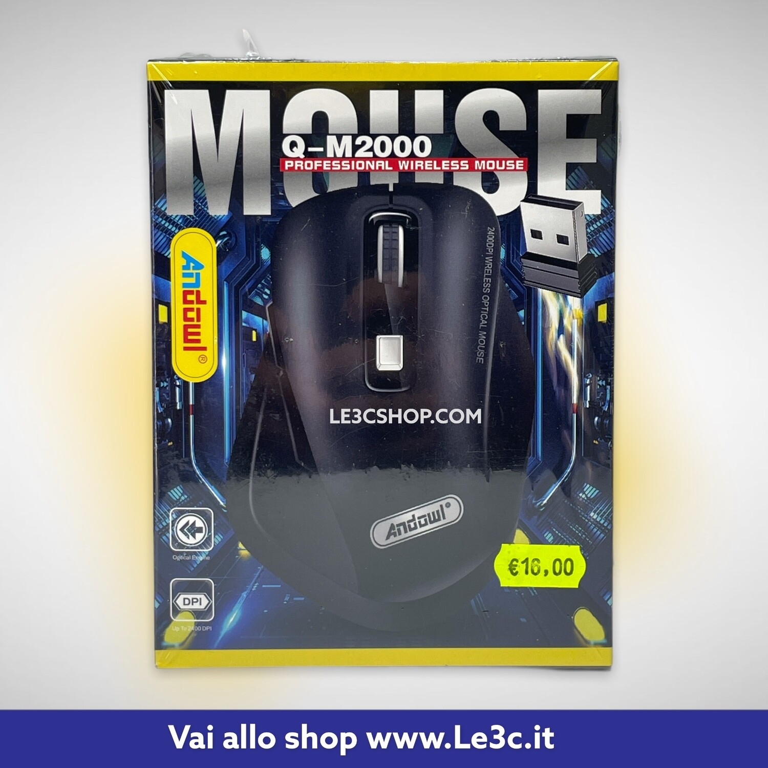Mouse da gioco andowl wireless 2400 DPI Q-M2000