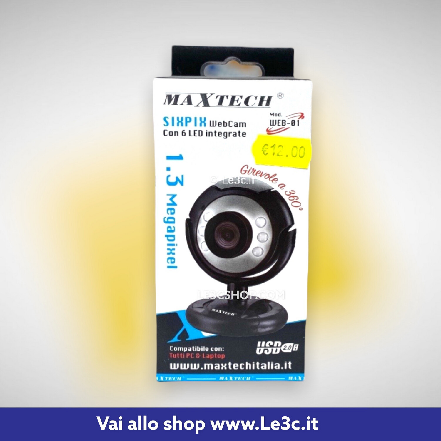 Webcam maxtech da 1.3 mega pixel