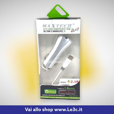 Kit Ricarica Per Smartphone Auto Type C,lightning,microusb