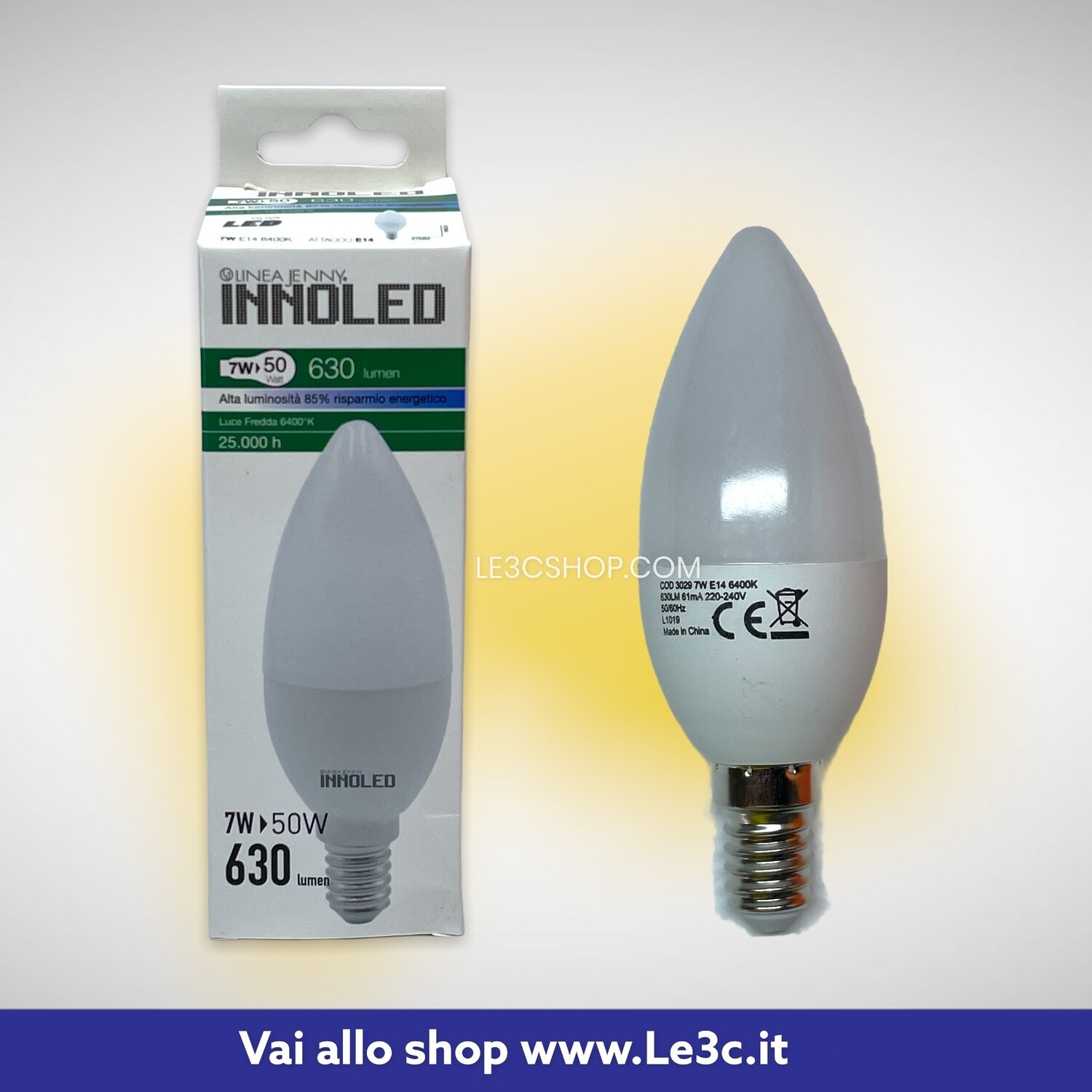 ​Lampadina Innoled Linea Jenny 7w = 50w 630 ​lumen 6400K E14