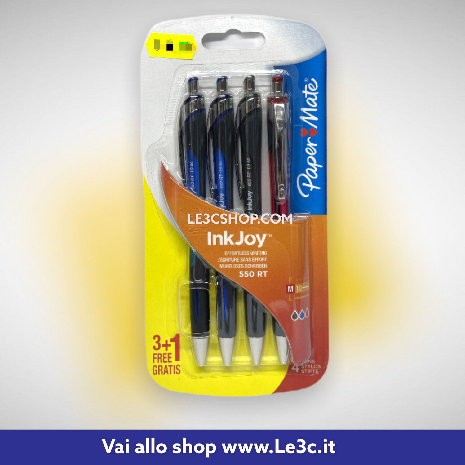 Papermate Inkjoy 550 rt penne a sfera con punta retrattile 4 pz.