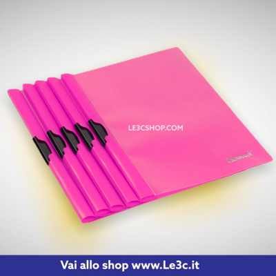 Colourbook Cartellina con fermo laterale in PPL - Fuxia