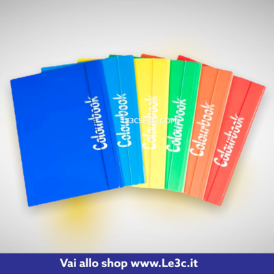 Colourbook Cartella A4 c/elastico colori ufficio