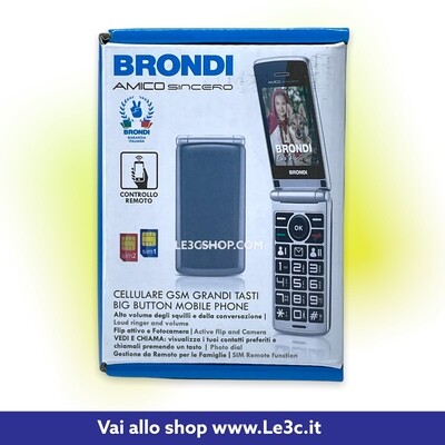 Brondi Amico Sincero 6,1 cm (2.4") Grigio Telefono per anziani