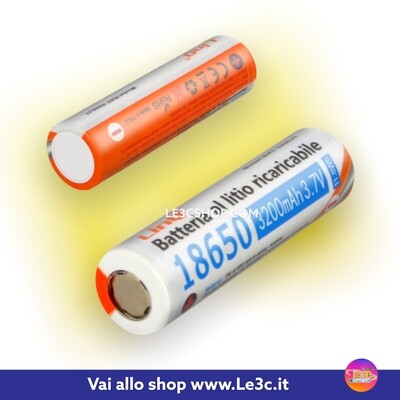 Batteria al litio ricaricabile 18650 3200mah 3.7v
