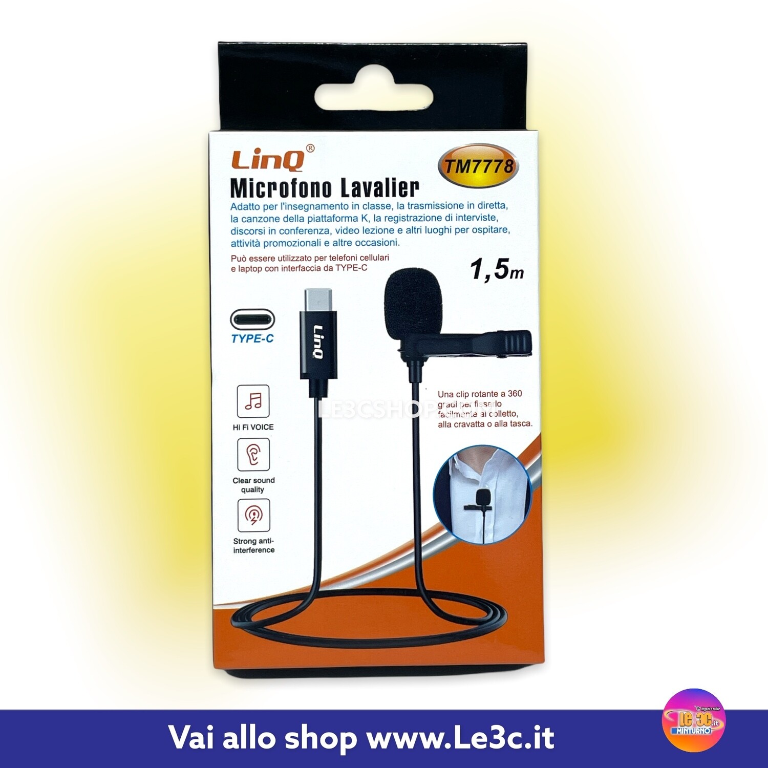 ​Microfono Lavalier type-c tm7778